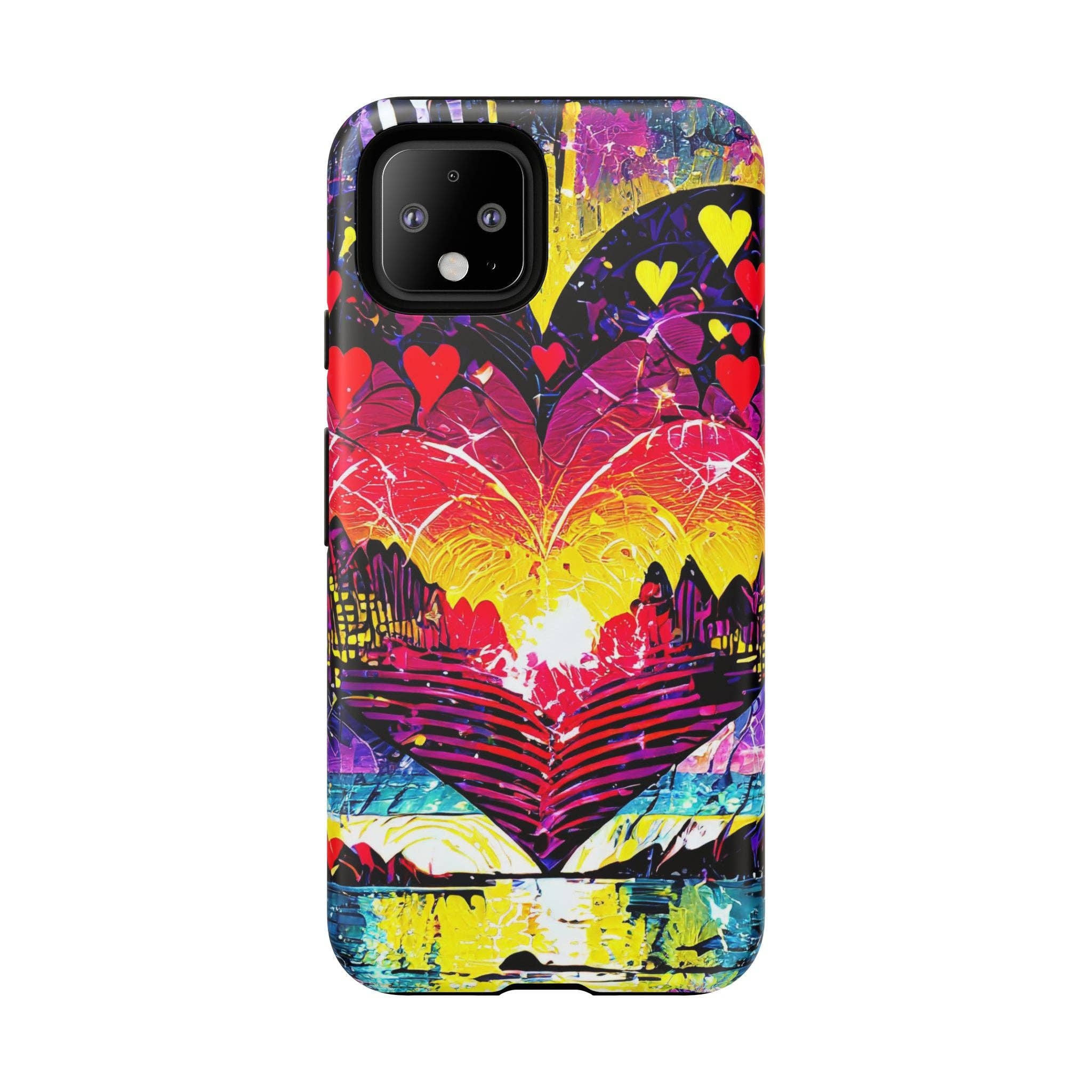 Studio 653 Clothing Co - Wholesale Phone Case - Women's - Vibrant Heart Sunset Tough Phone Case9