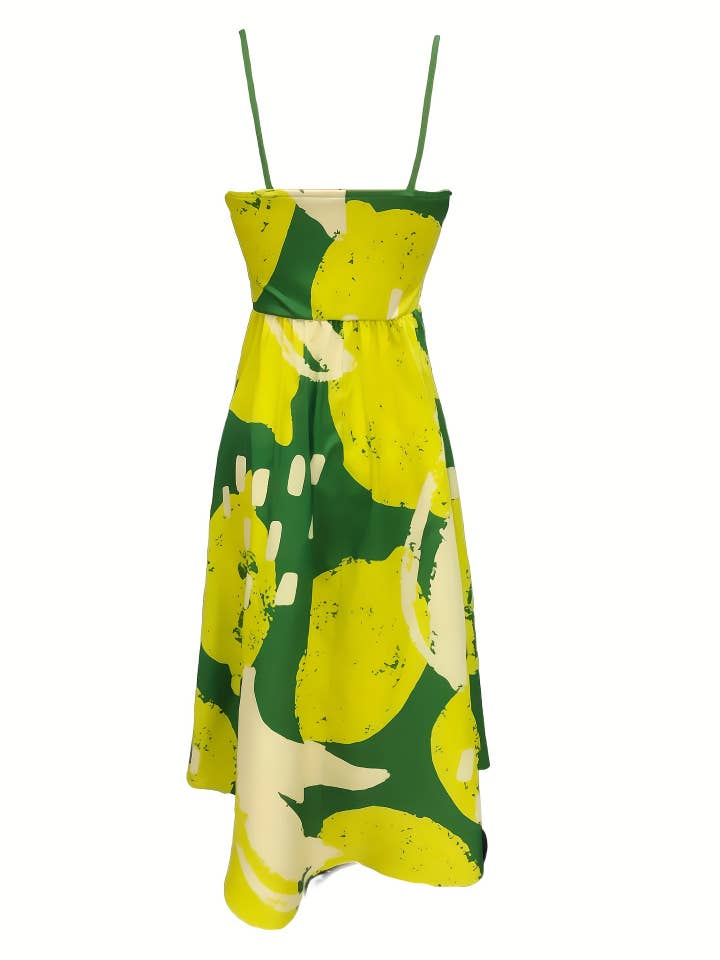 Rosa Clothing - Wholesale Dress - Women's - Lemons Check & Cheetah Floral Print Sundress3