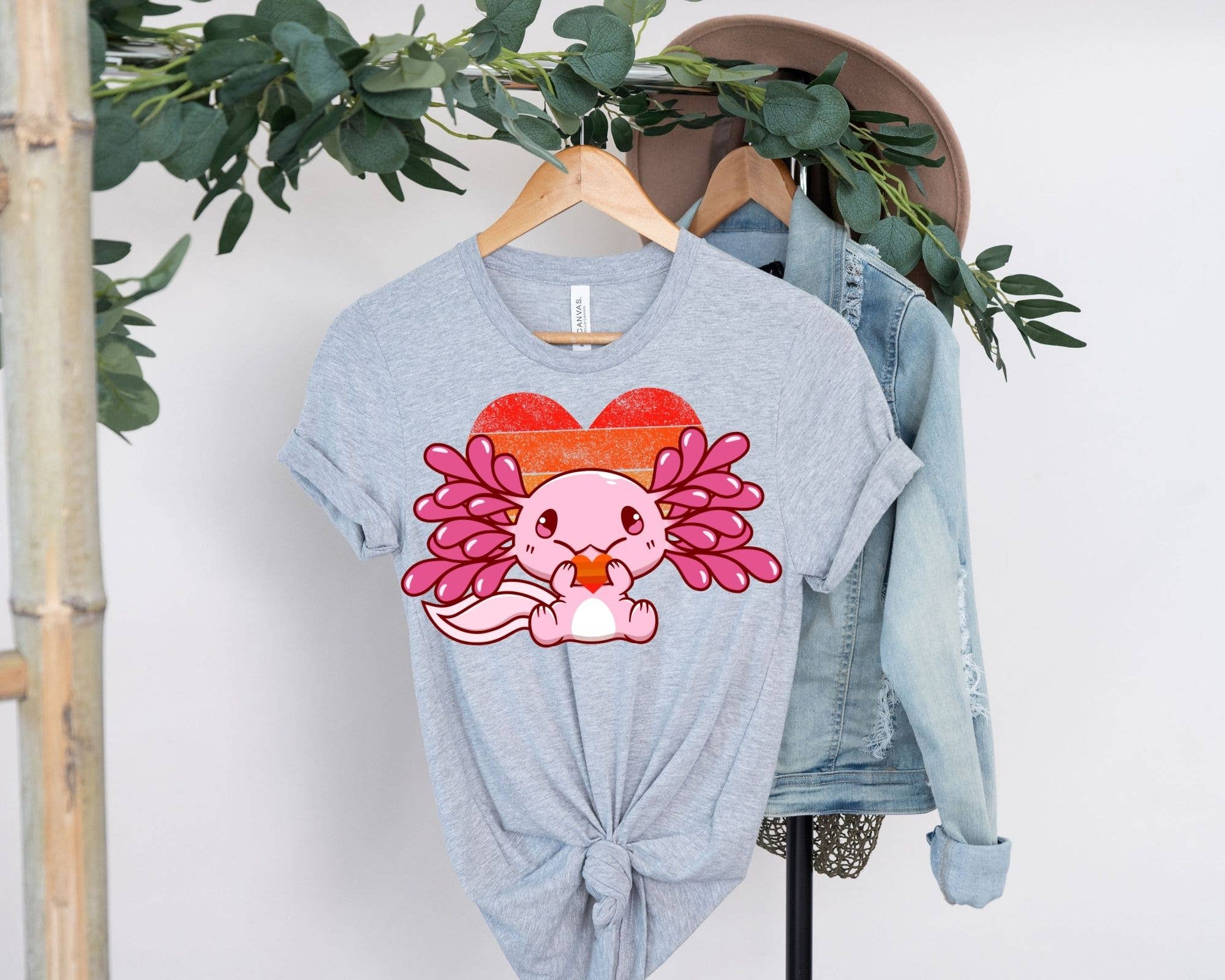 Vivtrek - Wholesale Screen Printed T-Shirt - Women's - Axolotl Lover Shirts, Funny Cute Axolotl T-Shirts3