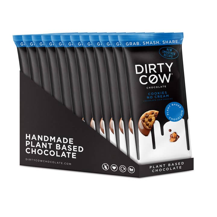 DIRTY COW CHOCOLATE - Wholesale Chocolate bar - ** NEW ** COOKIES NO CREAM PLANT BASED VEGAN CHOCOLATE BAR2