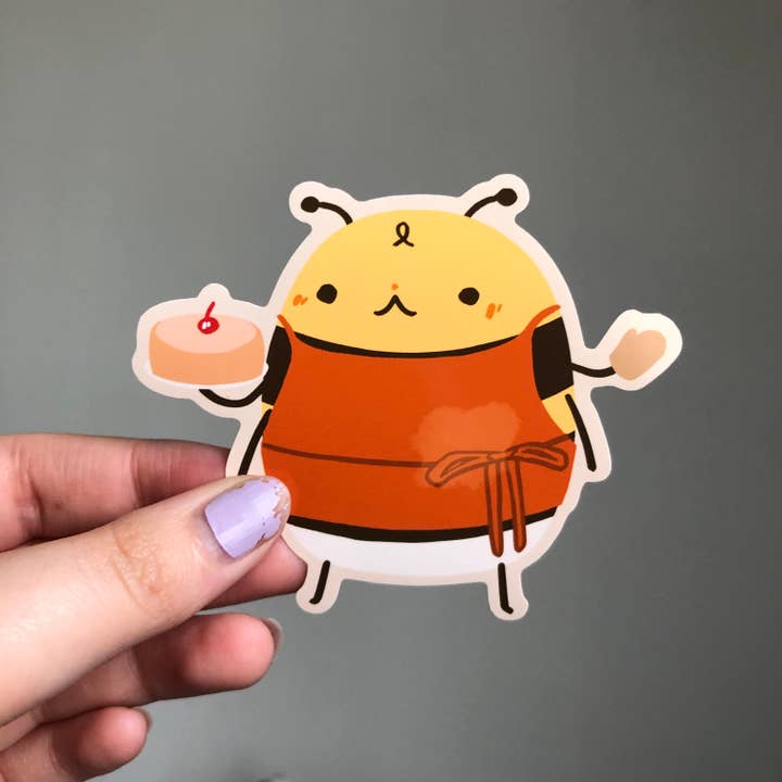 Bagning Bee Sticker for engroshandel hos Pillbugparade