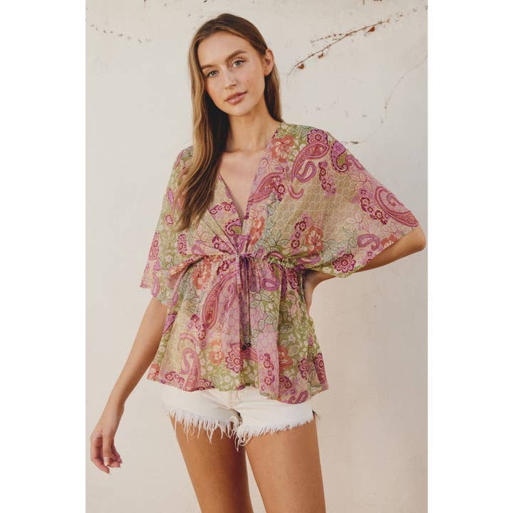 Top con arricciatura Okinawa per la vendita all'ingrosso da parte di Dress Forum