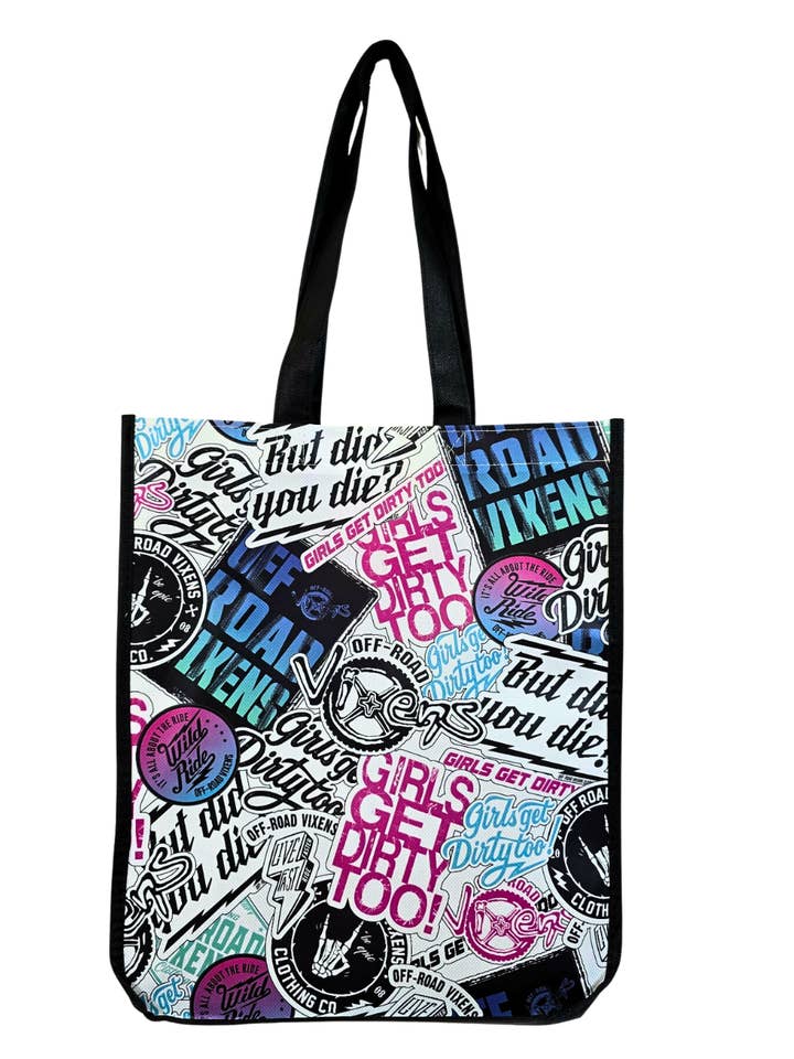 Graffiti Reusable Shopping Bag for wholesale by Off Road Vixens Clothing Co.