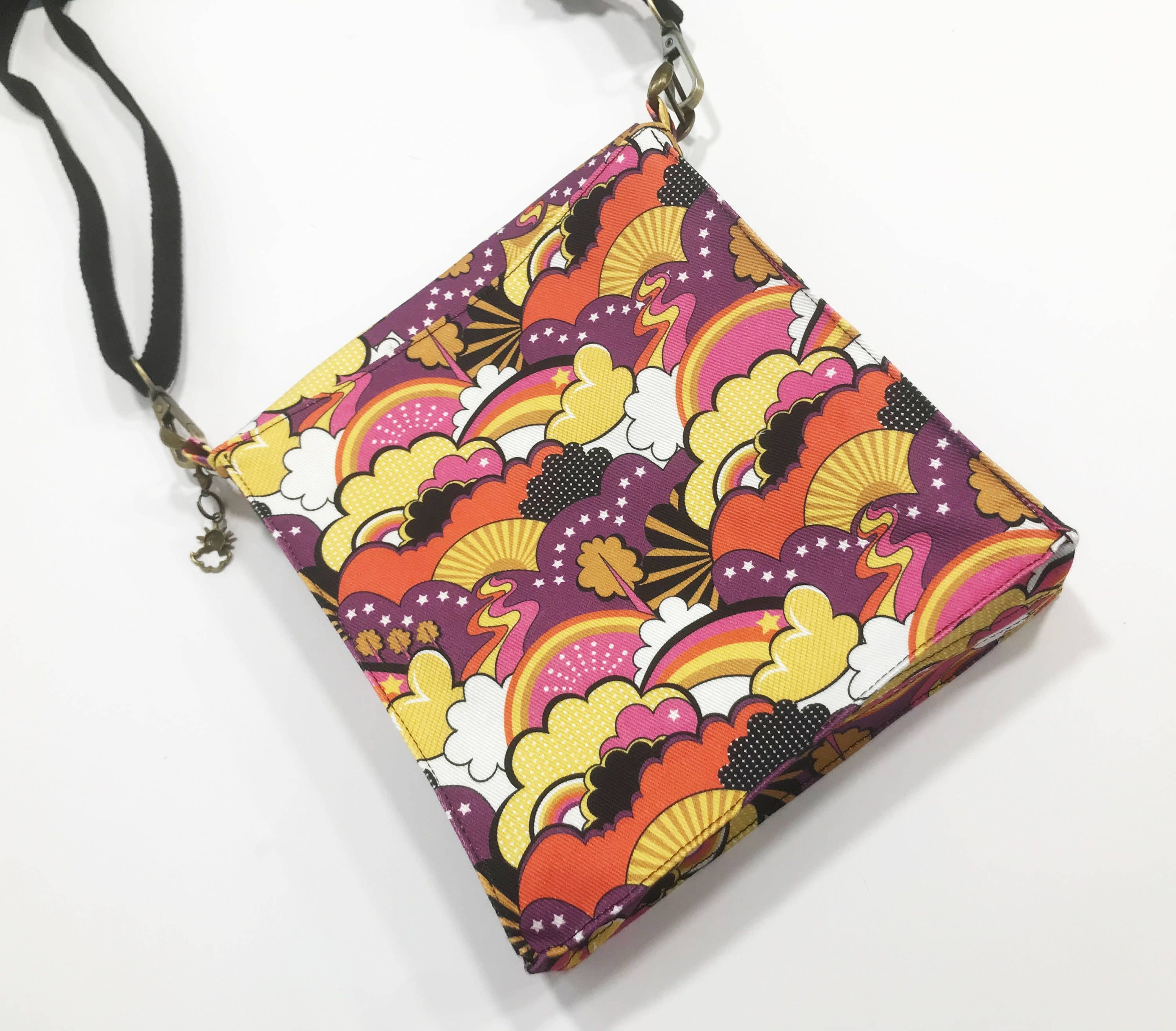 Stan and Gwyn - Vente Sac à bandoulière – femme - Sac arc-en-ciel, sac des années 1960, sac à bandoulière, sac rétro8