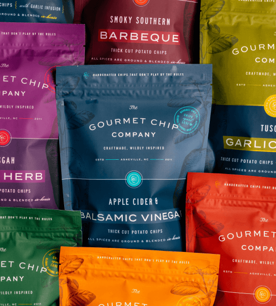 The Gourmet Chip Company - Wholesale Chips - Apple Cider and Balsamic Vinegar Thick Cut Potato Chips - Case of 124