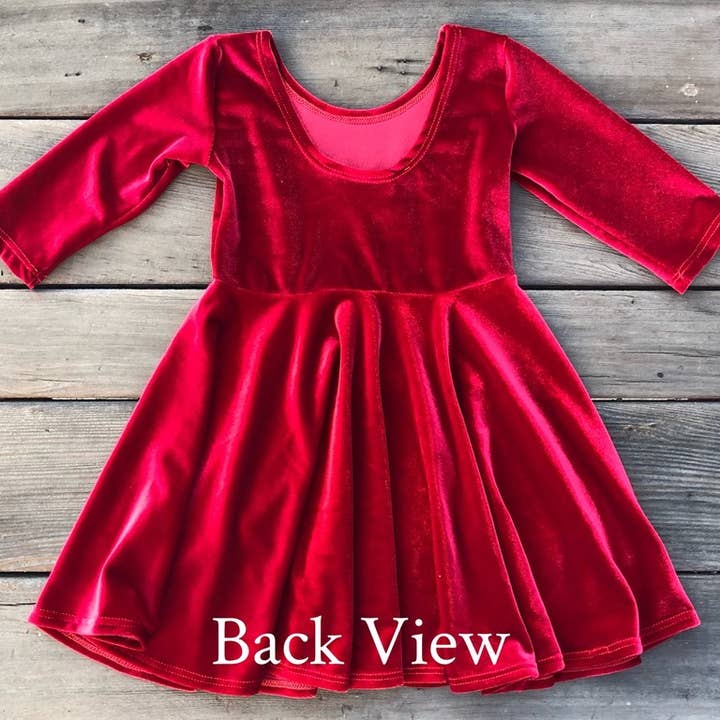 Fi and Me - Wholesale Dress - Kids - Girls Velvet Twirly Dresses - In stock immediates1