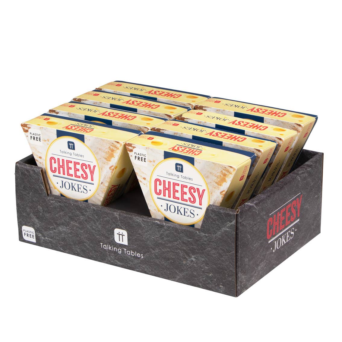 Talking Tables UK – wholesale Card game – Box of Cheesy Jokes | POS Unit | Party Jokes | Gift |0