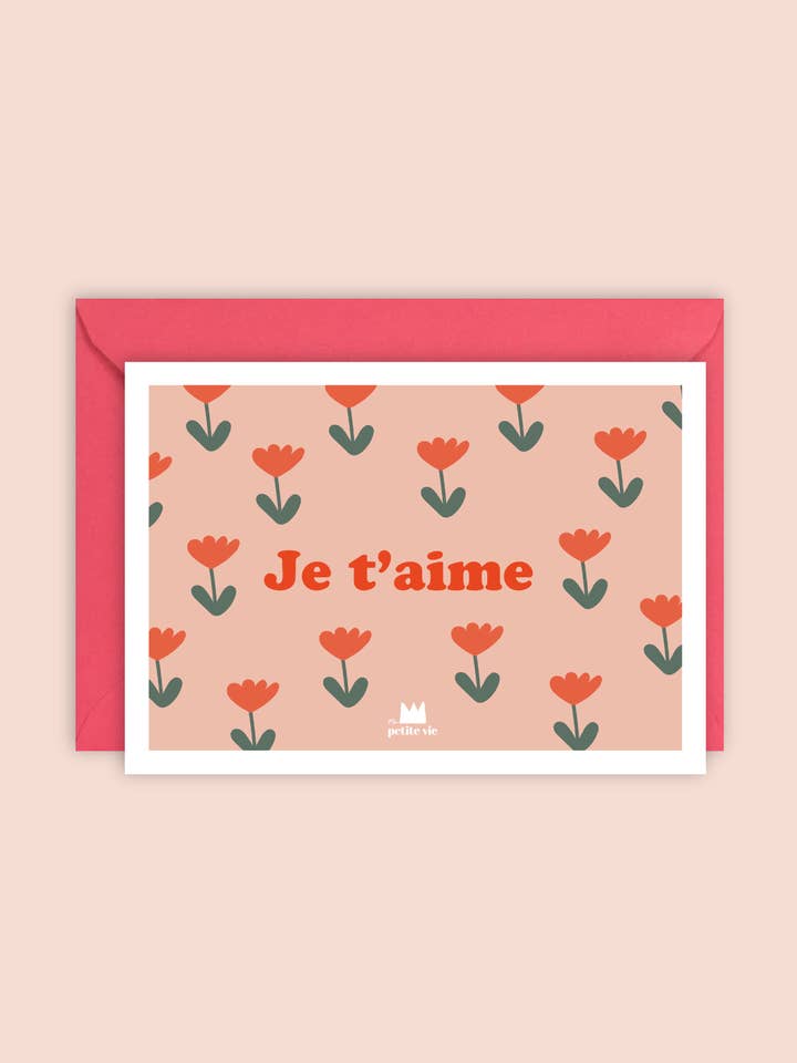 "Love" Card: I love you (with envelope) for wholesale by Ma Petite Vie