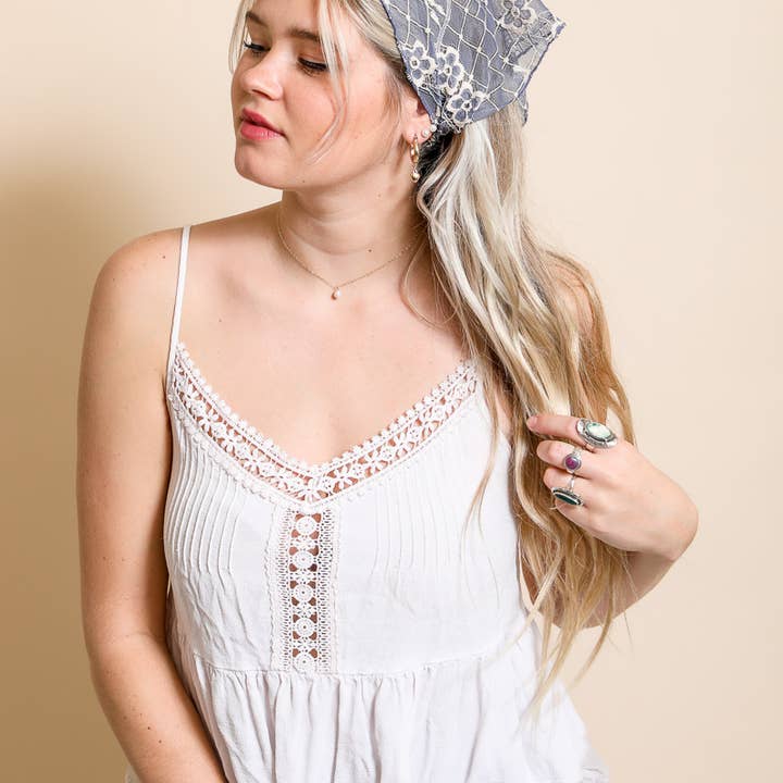 Leto Accessories - Wholesale Head Scarf - Women's - Chic Boho Lace Headscarf with Vintage Floral Patterns 💐4