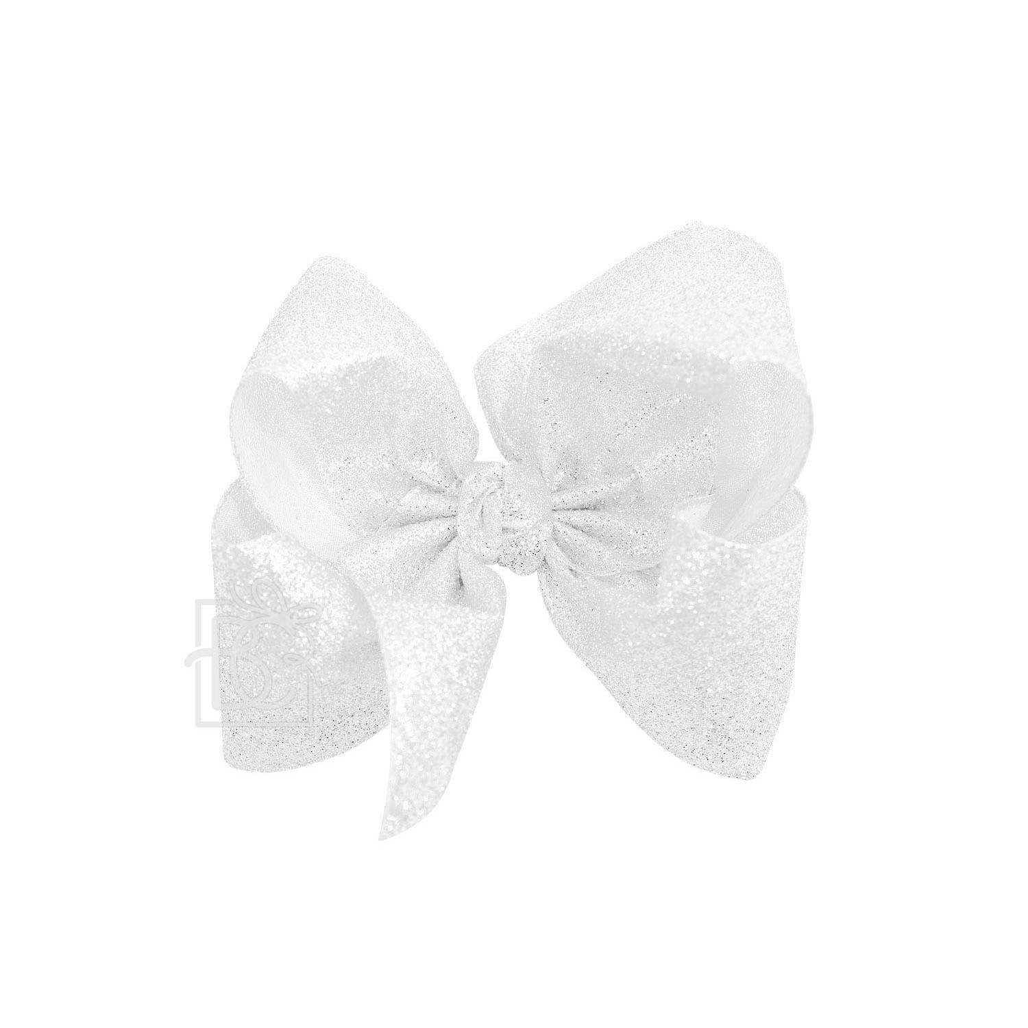 Beyond Creations, LLC - Wholesale Hair Bow - Kids - GLITTER METALLIC BOW ON CLIP21