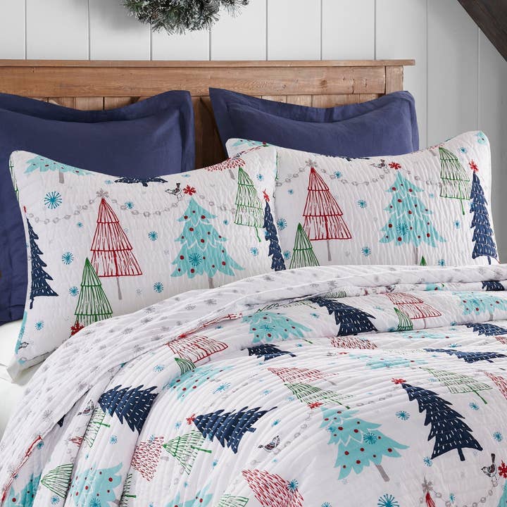 White Pine Reversible Quilt Set for wholesale on Faire