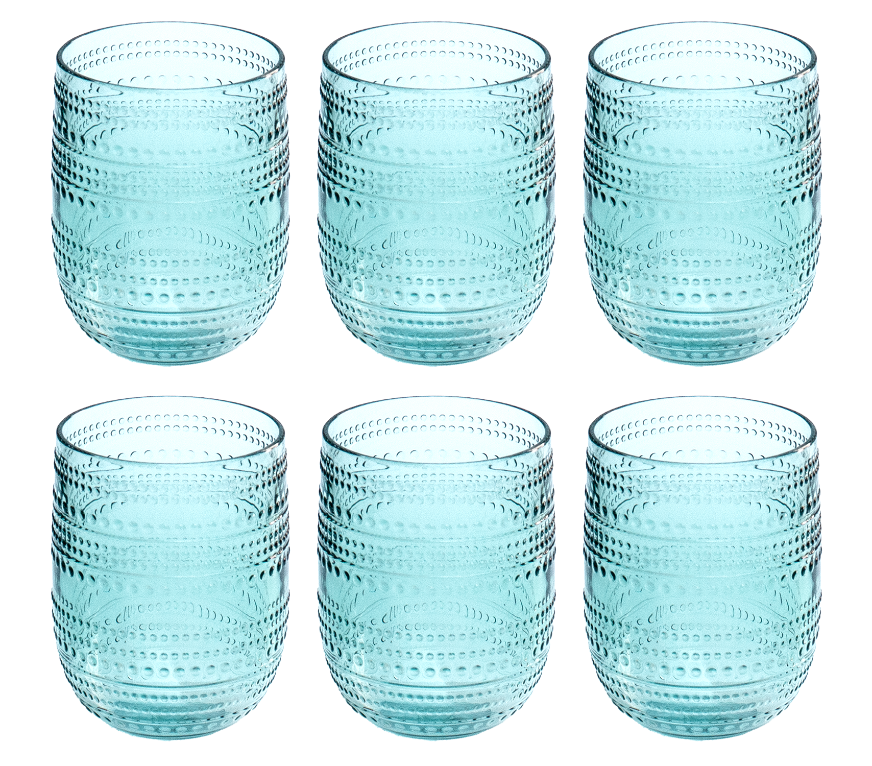 Abode Homewares by TarHong – wholesale Drinking glass/cup – Beaded Stemless Shatterproof Premium Plastic Drinkware Set0