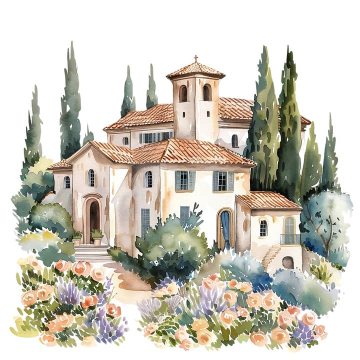 Sous le soleil de Toscane - Kit d'artisanat de villa DIY pour la vente par The Boozy Bookworm Art Kits & Books