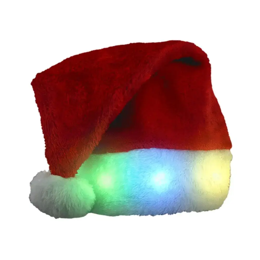Blinkee.com, LLC - Vente Bonnet de Père Noël - Bonnet de Père Noël de luxe à LED multicolores illuminées1