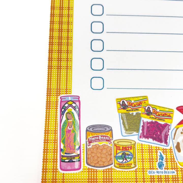 Ex-Voto Design – Bloco de notas por atacado – LA MARKÉTITA, bloco de notas de lista de compras2