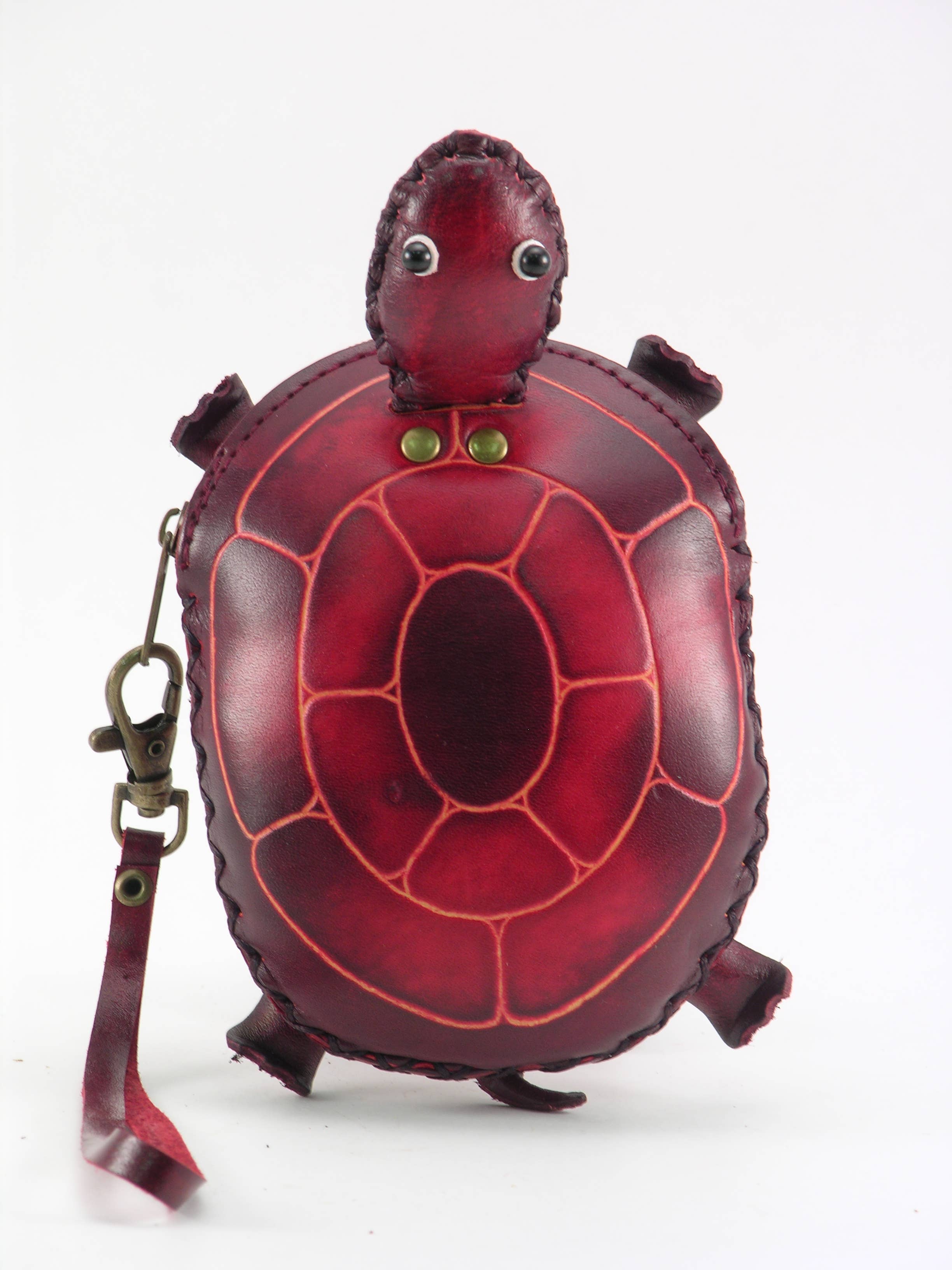 Sunflower Handmade leather inc - Vente Bracelets - Pochette pour poignet avec animaux assortis / porte-monnaie légèrement plus grand5