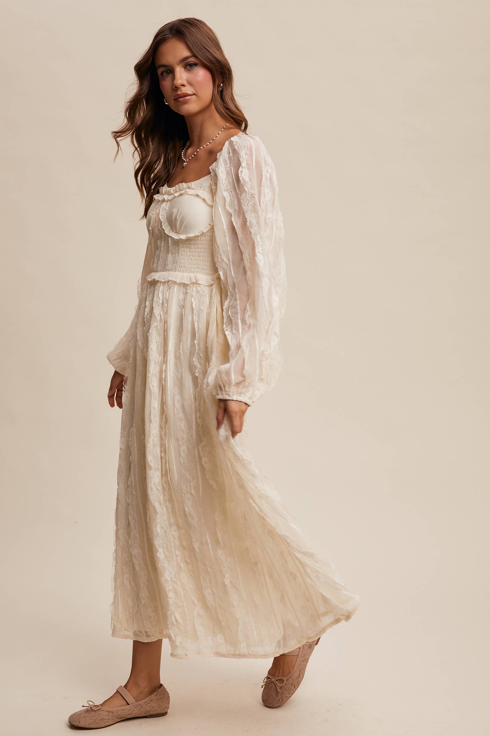 Listicle - Wholesale Dress - Women's - Romantic Lace Midi Dress16