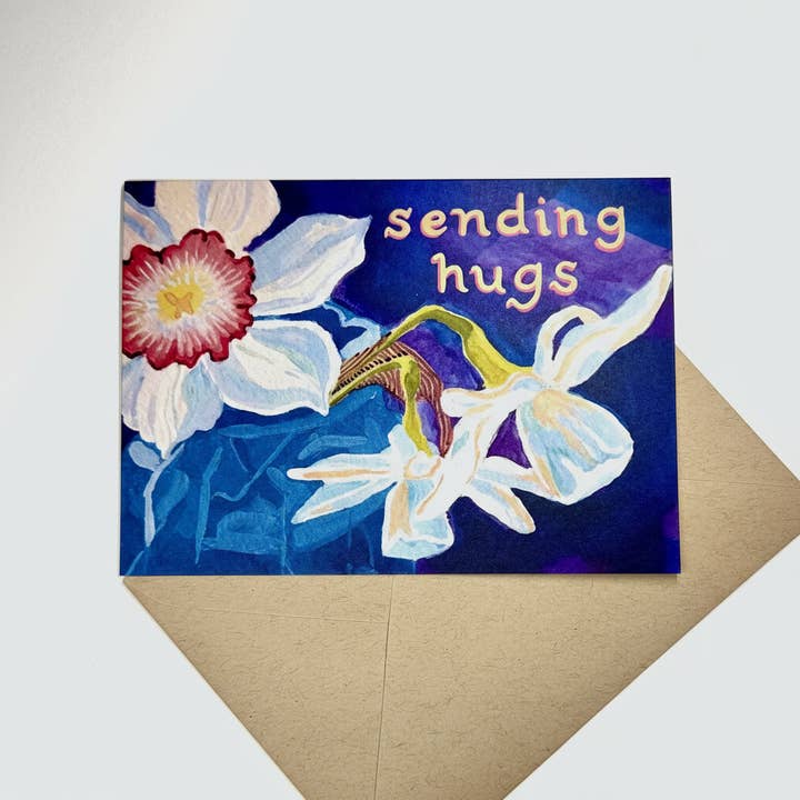 Ferry Kiss Studio - Wholesale Everyday Greeting Card - 'Sending Hugs' greeting card2