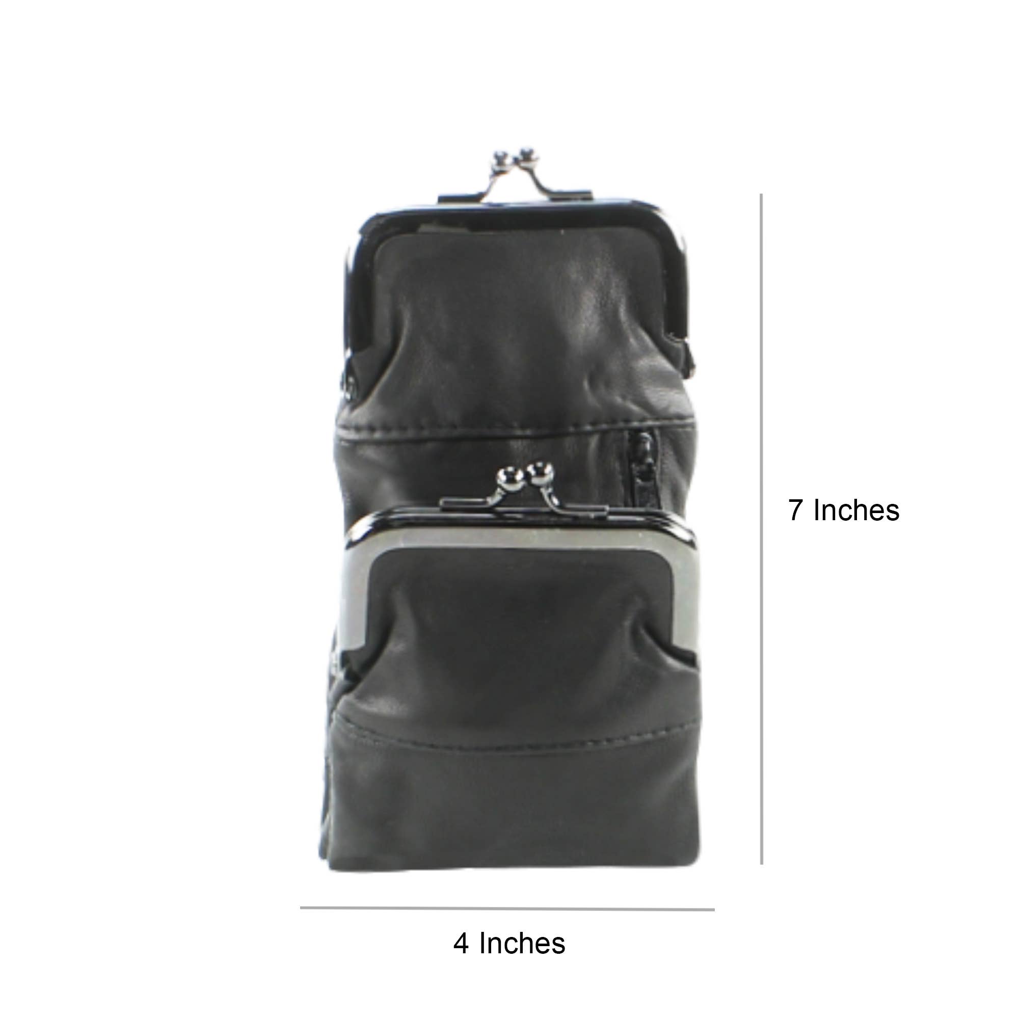 Leather Impressions Inc - Wholesale Cigarette Case - Lambskin Fold Over Cigarette Case Style : 7195