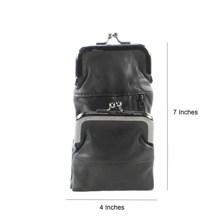 Leather Impressions Inc - Wholesale Cigarette Case - Lambskin Fold Over Cigarette Case Style : 7195