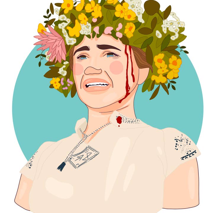 Tess Givnish Artist - Wholesale Art Print - Dani Midsommar Mini Art Print1