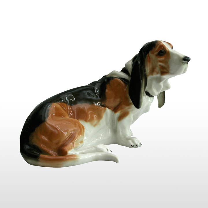 Grote basset hound beeldje voor wholesale door Golden Cockerel