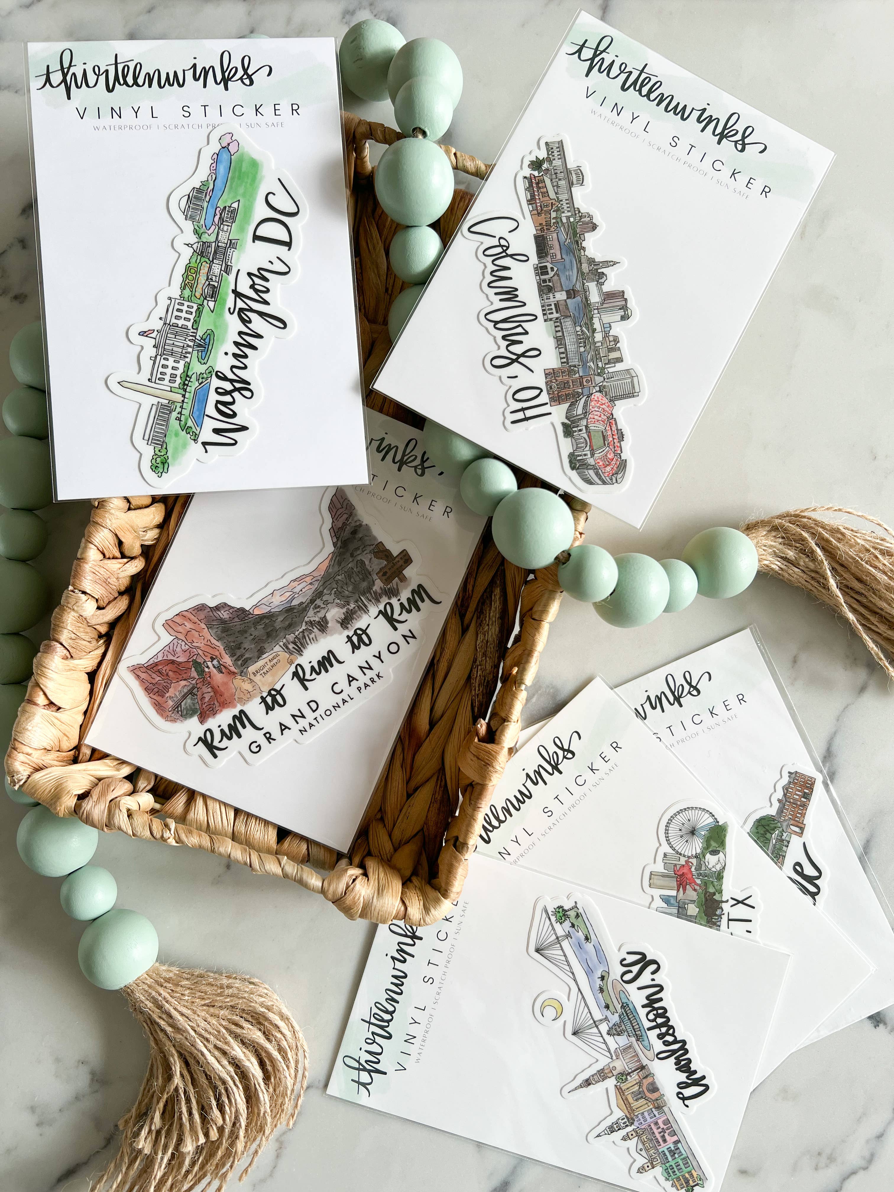 Thirteenwinks - Wholesale Sticker - VA Virginia dogwood sticker - State Flower3