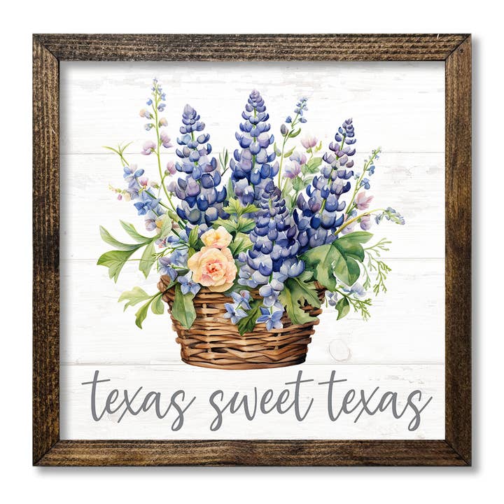 TIMBERLAND FRAME BLUEBONNET TEXAS SWEET TEXAS for wholesale by Jarmz Designs