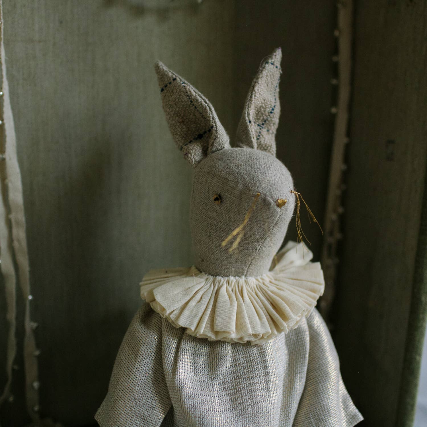 Skippy Cotton - Wholesale Decorative Tabletop Object - Ruffle Bun Ragdoll - Cotton-filled Art Doll9
