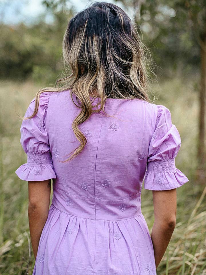 Kaasida | Women Fashion Boutique - Wholesale Dress – Women's - Aasia Lilac Midi Dress15