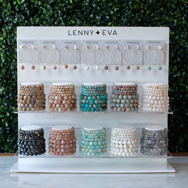 Lenny & Eva - Wholesale Beaded Bracelet - Gemstone Bracelet-Cloudy Quartz, 6mm