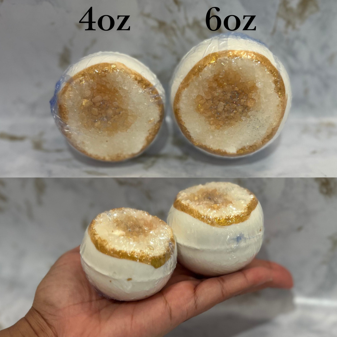 SNB Luxury Bath Products - Wholesale Bath bomb/fizz - Pick Your Color & Scent | Assorted Geode Bath Bombs | 4oz 4
