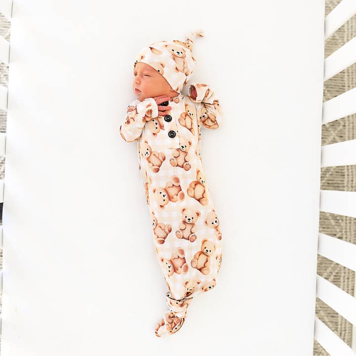 Gigi and Max – wholesale Klänning - Baby – Teddyklänning Nyfödd Bambu Björn Dräkt Babypresent