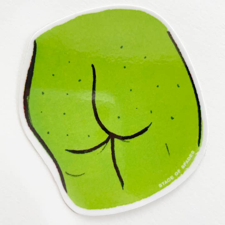 Grote groene kontsticker voor wholesale door stace of spades