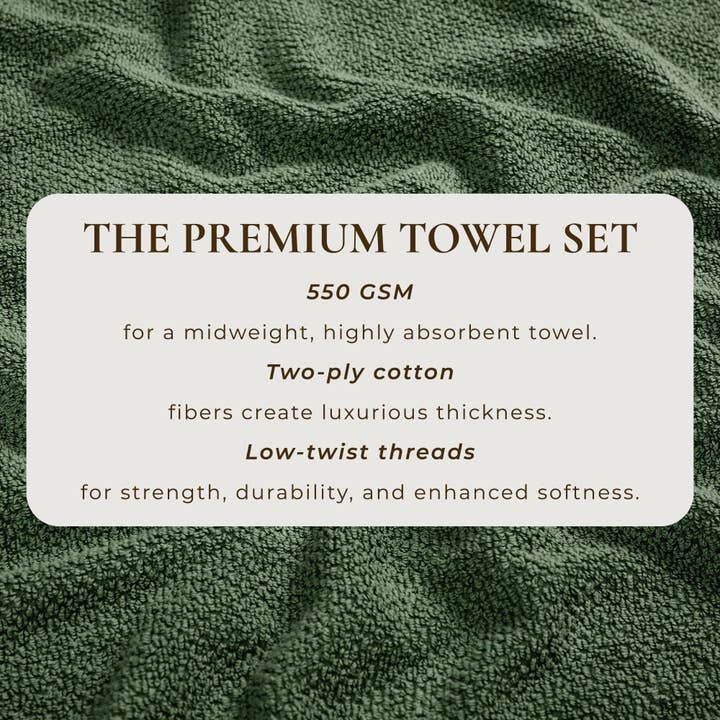 BH Collective - Wholesale Towel Set - Cotton Textured Bath Towel Set - Acacia Collection156
