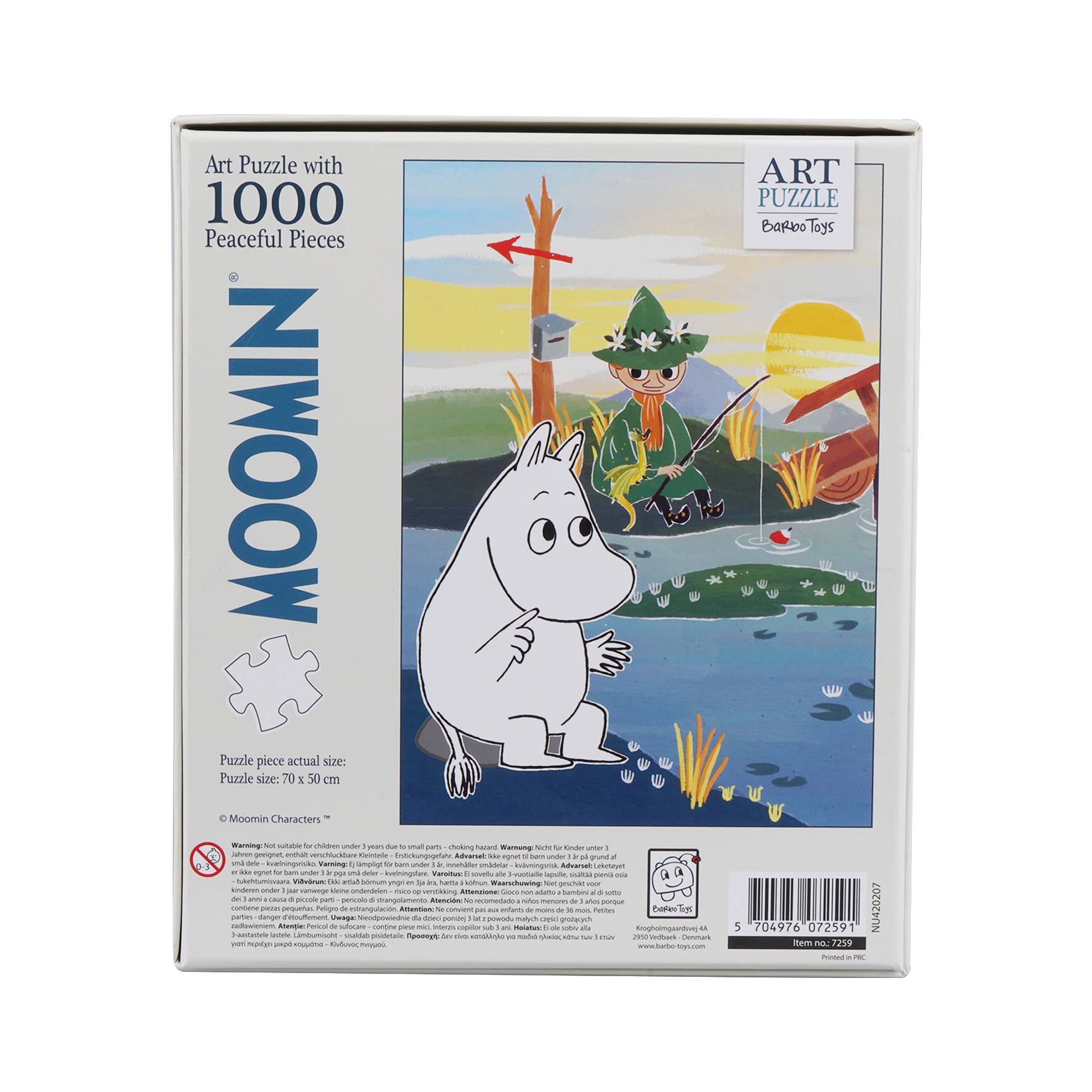 Barbo Toys – wholesale Pussel - Barn – Mumin konstpussel - 1000 bitar - Mumintrollen på bron - 20243