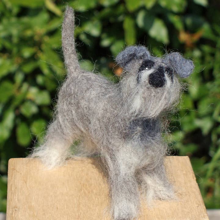 Schnauzer hondennaaldvilt kit - Uitdagende kits voor wholesale door Black Dog & Ginger Cat
