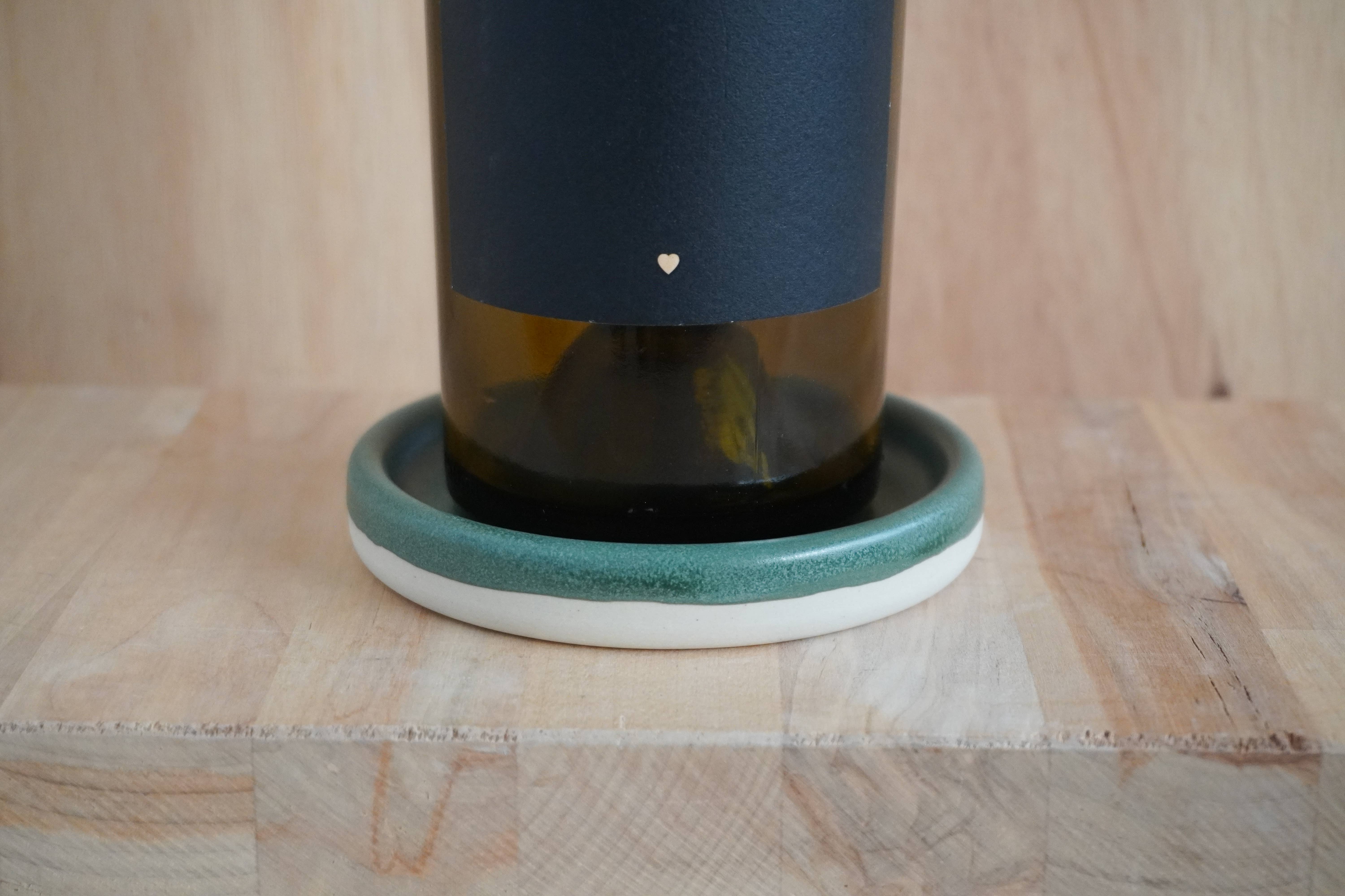 Shelby Page Ceramics - Wholesale Bottle Rack/Holder - Wine Bottle Coaster - Core Glazes1