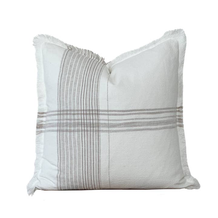 Porter Lane Home - Wholesale Throw Pillow Cover - Plaid Fringe Pillow Cover | Fleur + Fray Collection0