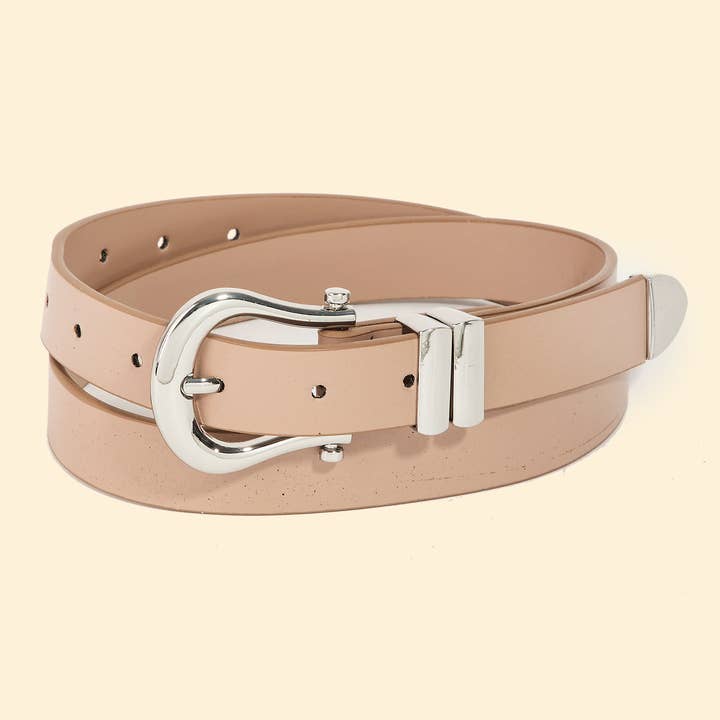 Horse Shoe Shape Buckle Leather Belt for wholesale by Anarchy Street
