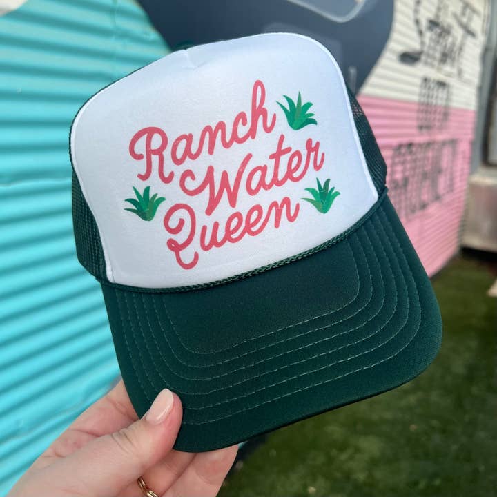 Ranch Water Queen Trucker Cap (Multiple Color Options) for wholesale by Turquoise & Tequila