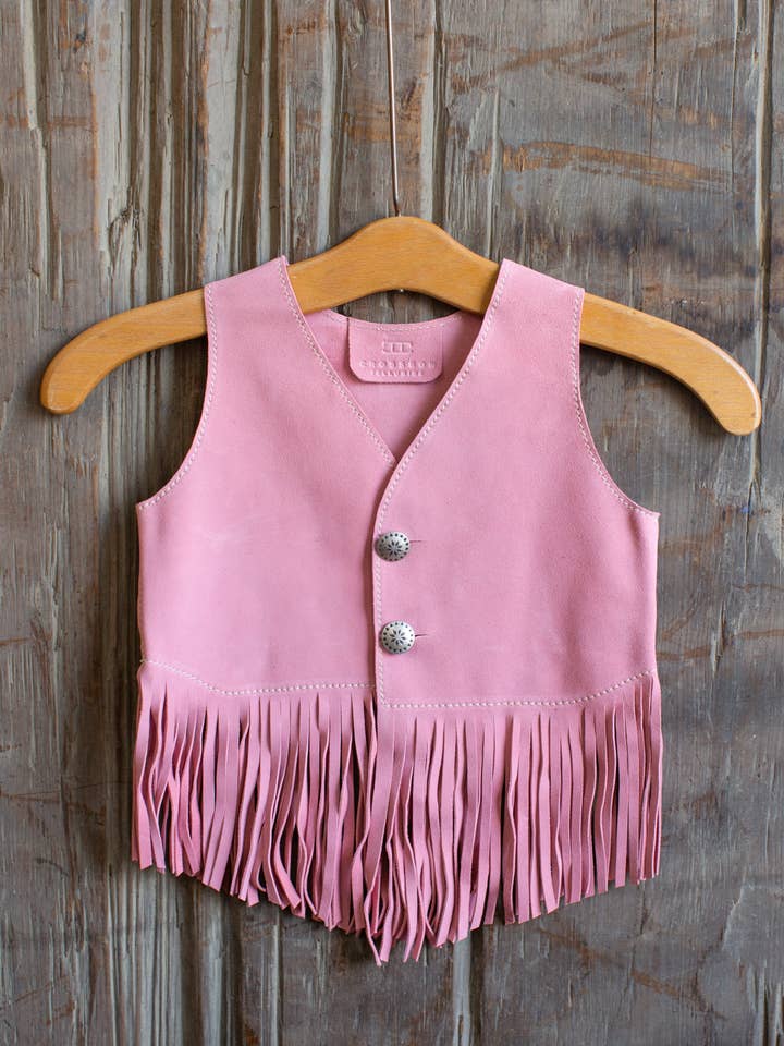 Crossbow Leather - Wholesale Outerwear Vest - Kids - KIDS FRINGED VEST2