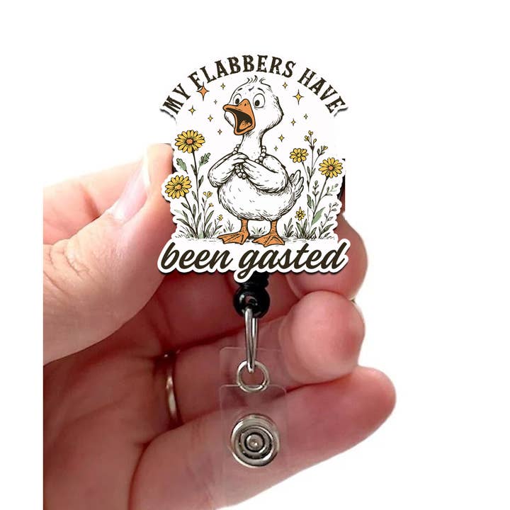 O Meu Queixo Caiu Porta-Crachá Acrílico de Pato por atacado de Good Girl Gone Badge