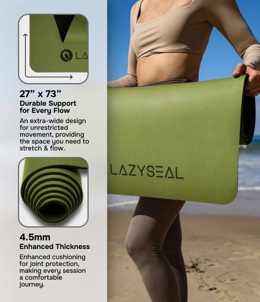 Performance Pro Extra Grip Yoga Mat 4.5mm | Forest Green for wholesale on Faire5