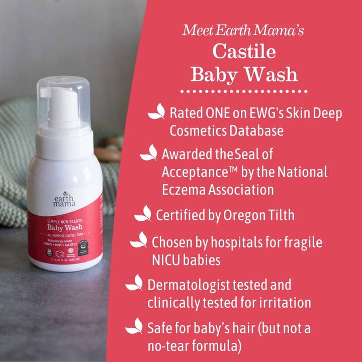 Earth Mama Organics - Wholesale Body Wash/Shower Gel - Kids & Baby - Simply Non-Scents Baby Wash4