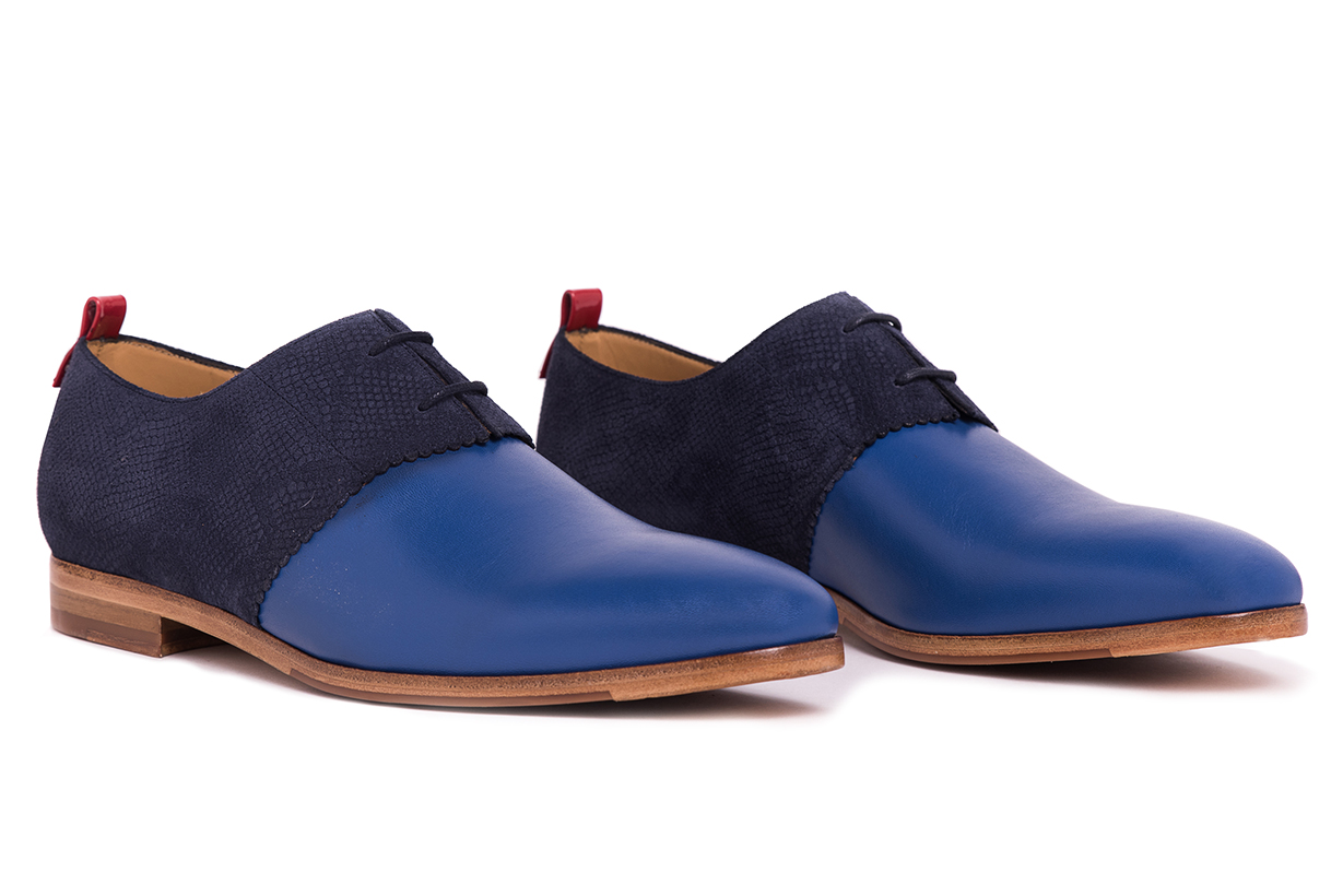 THE BARON’S CAGE - Wholesale Oxford Shoes - Men's - Blue Snake Shoes: Mr Romeo1