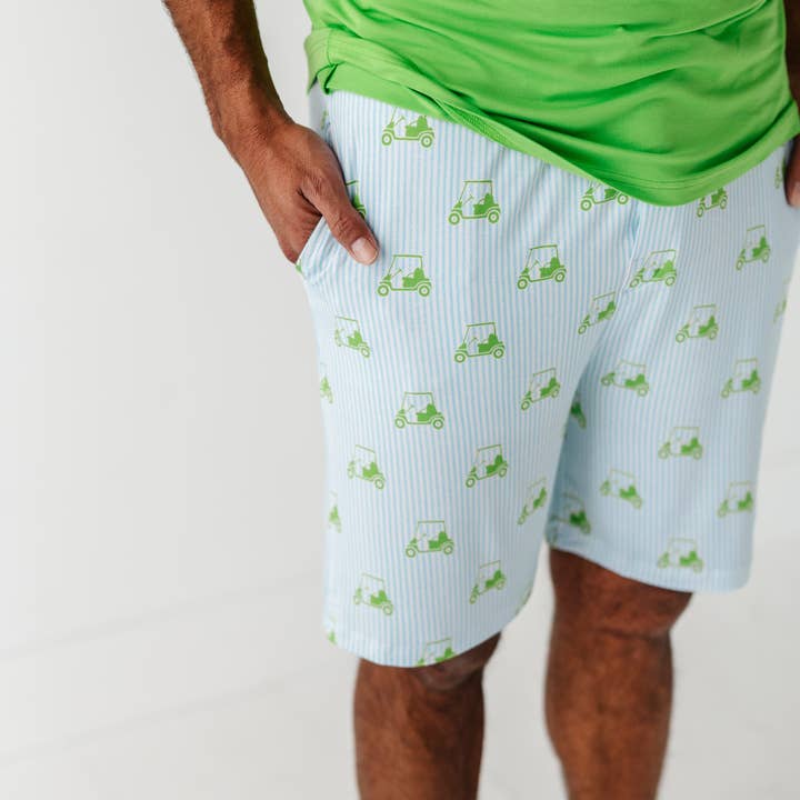 Kiki + Lulu - Wholesale Lounge Set - Men's - Who's Your Caddy? Blue Golf Mens Lounge Set- Kiki+Lulu x Little Mama Shirt Shop