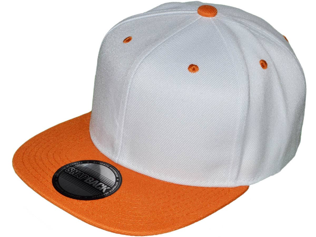 Buck Wholesale - Vente Casquette à visière plate – unisexe - Casquettes snapback unies à visière plate style vintage6