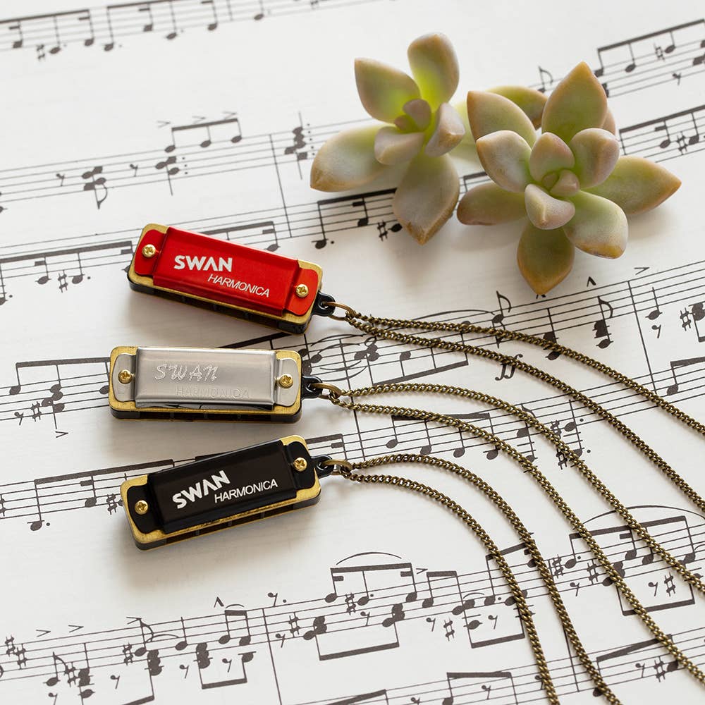 Amano Studio - Wholesale Pendant/Charm Necklace - Harmonica Sola - Silver1