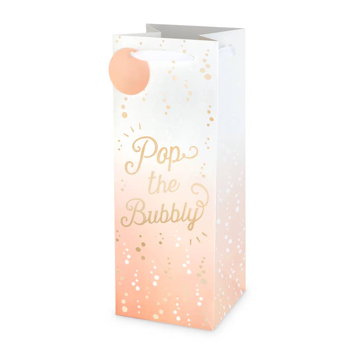 Pop the Bubbly Wine Bag Single Bottle for wholesale by Cakewalk